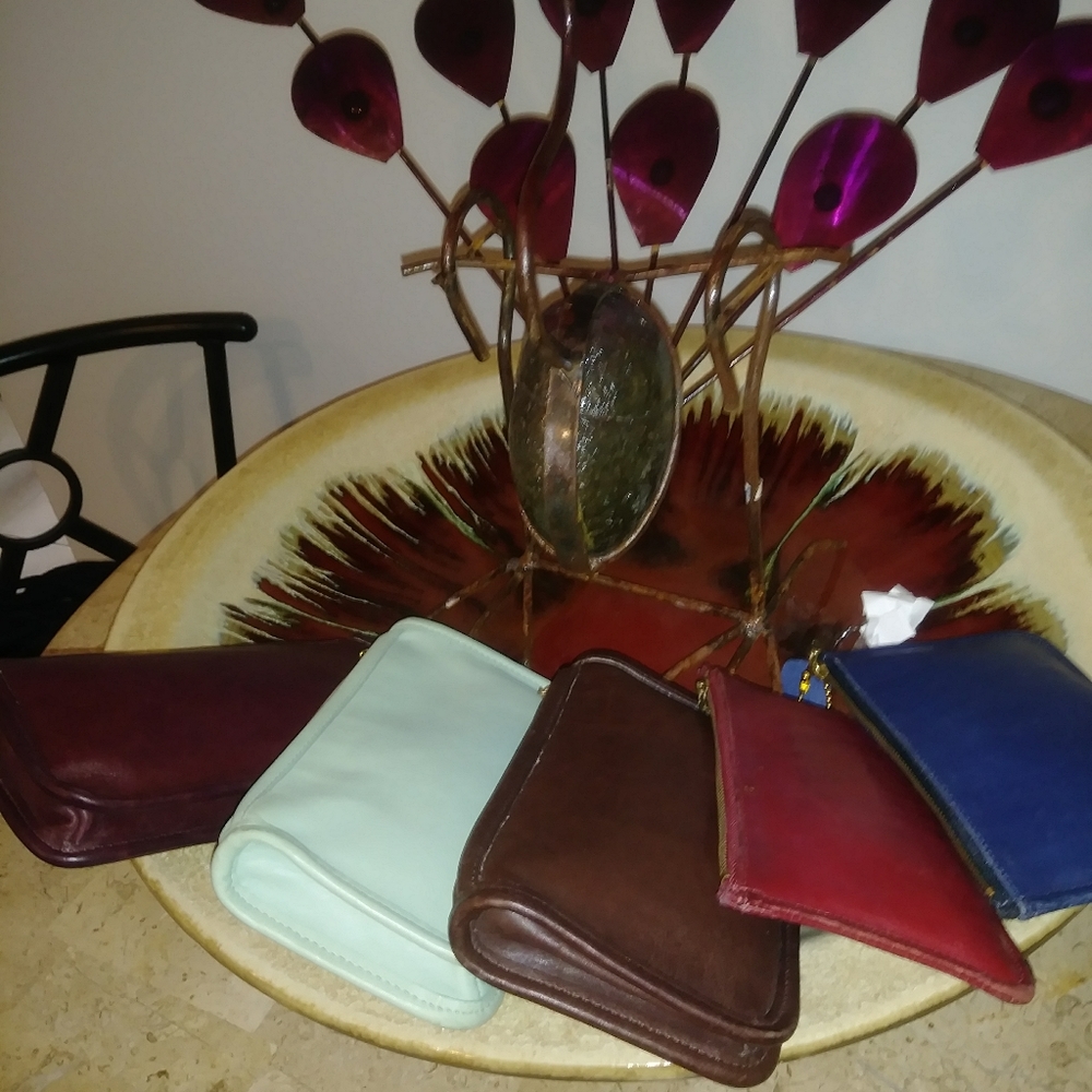 VINTAGE  COACH SKINNY COSMETIC BAG - Picture 10 of 17